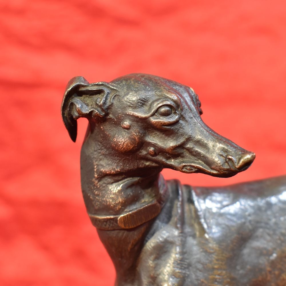STB38 greyhounds dogs antic sculpture antique bronze statues bronze figurines Mene sculptor 19th century.jpg